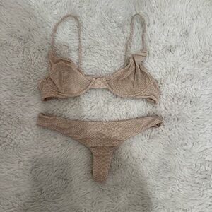 Acacia Swimwear Light Snake Manhattan Top Hookipa Bottom Set